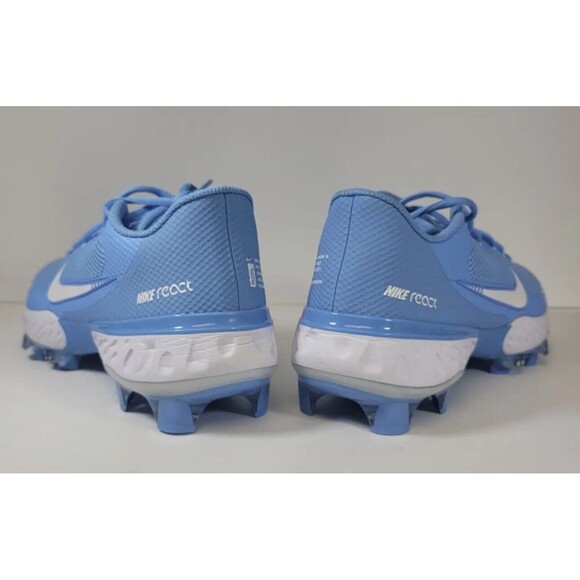 Men\'s Nike Alpha Huarache Elite 3 Baseball Cleats Sky Blue UNC CZ4453-401 Sz 14